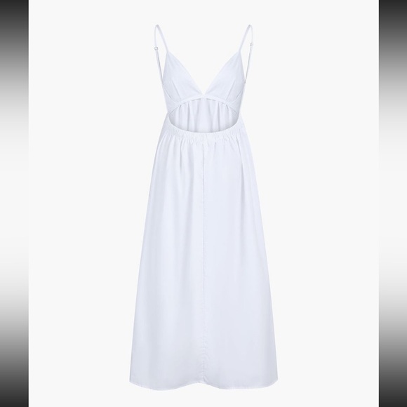 Commense NWT White Backless Maxi Dress - Picture 5 of 5